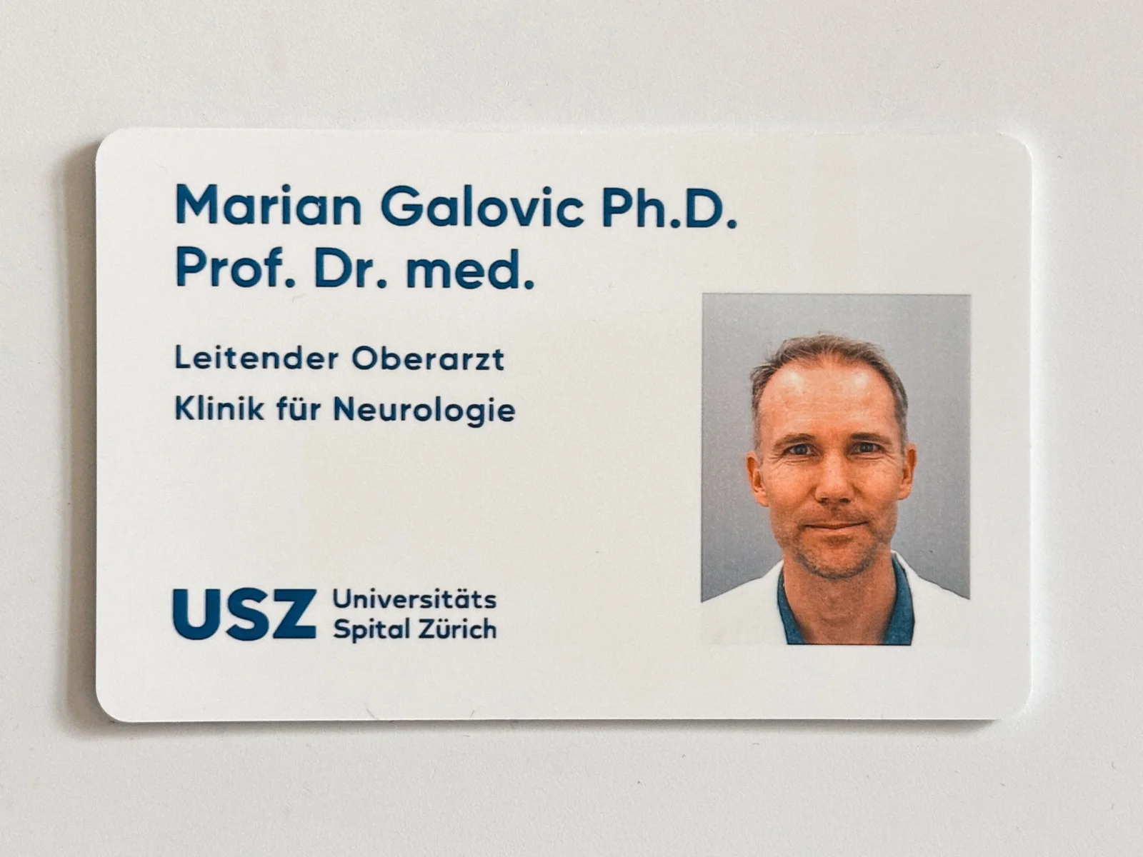 Marian Galovic appointed Professor at the University of Zurich