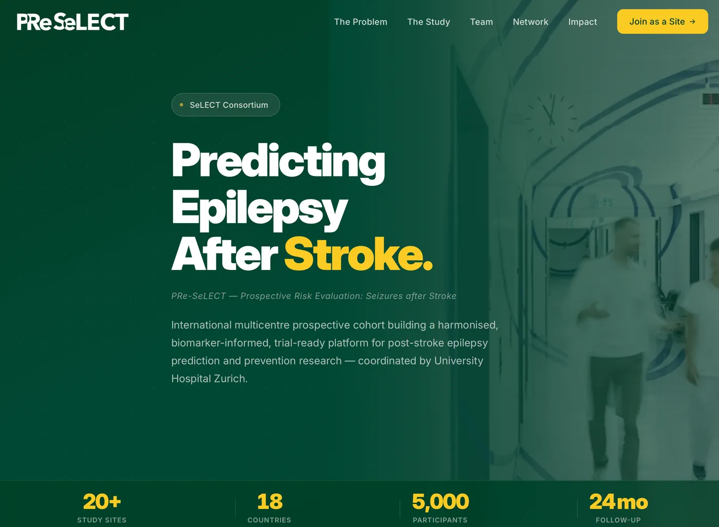 We're launching PRe-SeLECT, a prospective study on post-stroke seizures